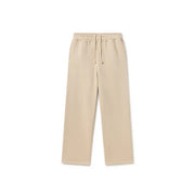 Beige Basic Straight Leg Sweatpant