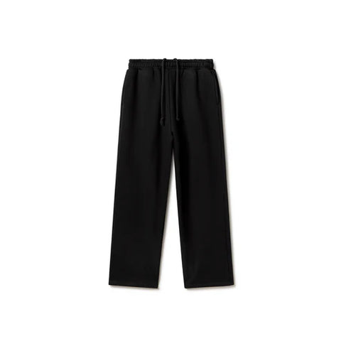 Black Basic Straight Leg Sweatpant