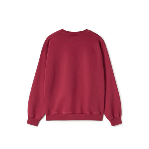 Burgundy Basic Oversized Crewneck