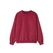 Burgundy Basic Oversized Crewneck