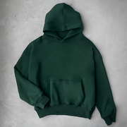 Dark Green Basic Oversized Hoodie