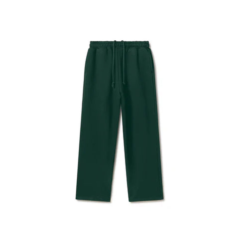 Dark Green Basic Straight Leg Sweatpant