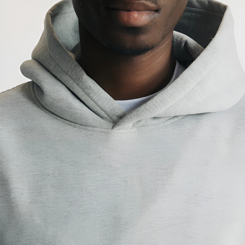 Light Grey Basic Oversized Hoodie