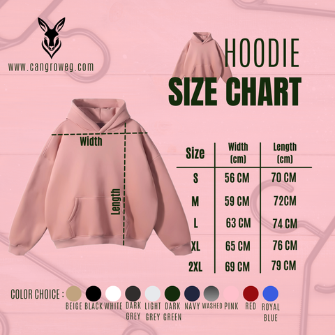 pink Basic Oversized Hoodie