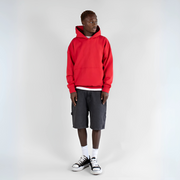 Red Basic Oversized Hoodie