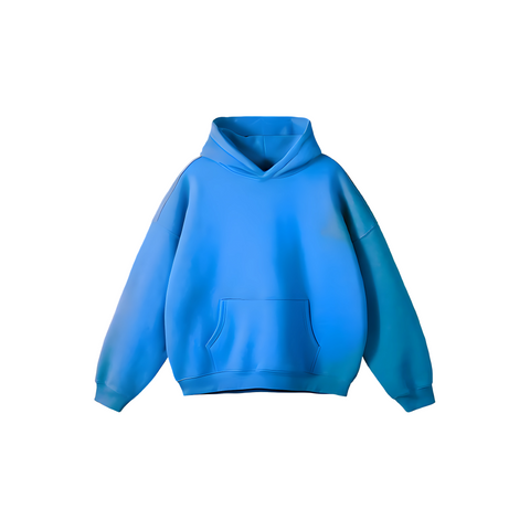 Royal Blue Basic Oversized Hoodie