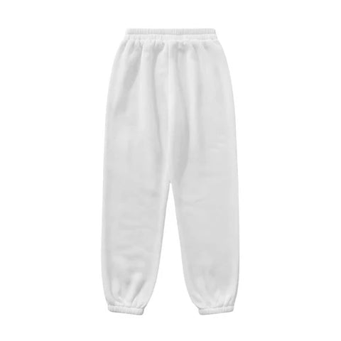 White Basic Sweatpant