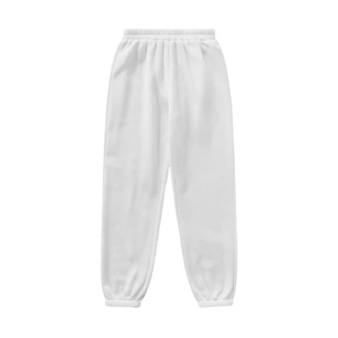 White Basic Sweatpant