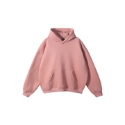 pink Basic Oversized Hoodie